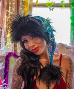 J-Valentine, Inc CH333 - Holographic Sequin Santa Hat ACCESSORIES