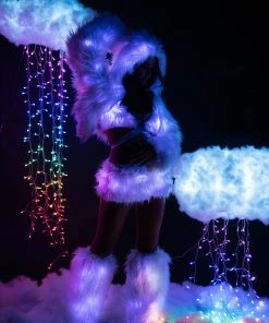 J-Valentine, Inc CL524 - Light-Up Hooded Cropped Jacket