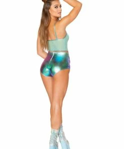 J Valentine FF181 - HOLOGRAPHIC COATED MESH TANK TOPS