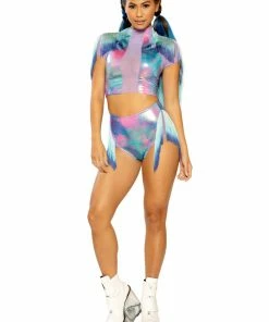 J Valentine BOTTOMS FF273 - OMBRE FRINGE HIGH-WAIST SHORT 11 J Valentine BOTTOMS FF273 - OMBRE FRINGE HIGH-WAIST SHORT