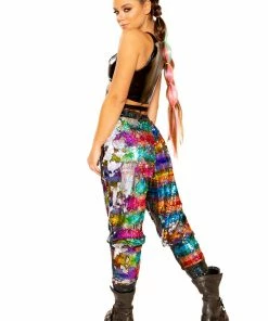 J-Valentine, Inc FF375 - Flip Sequin Jogger