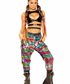 J-Valentine, Inc FF375 - Flip Sequin Jogger