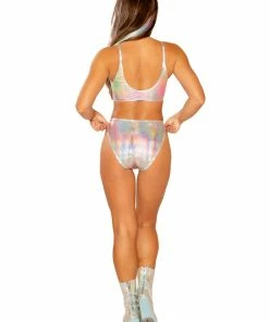 J-Valentine, Inc FF264 - Metallic High-Waist Bottom BOTTOMS