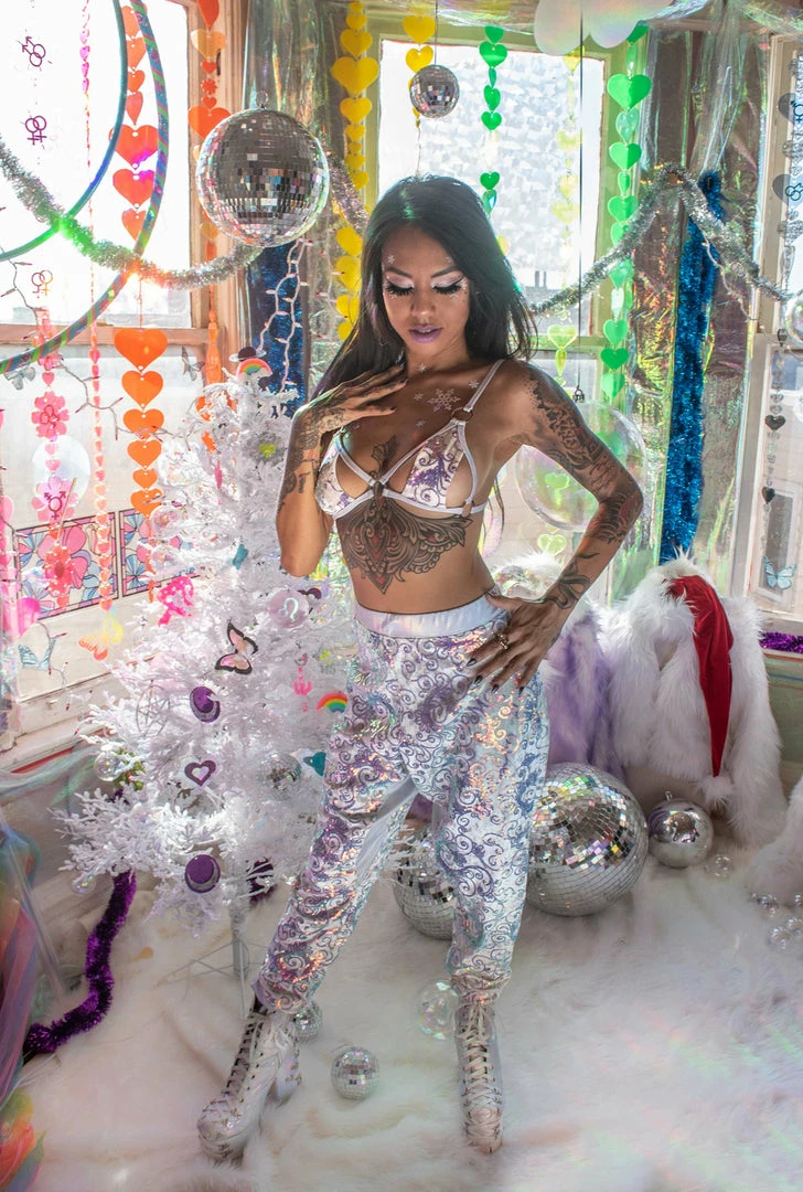 J-Valentine, Inc Pants FF570 - Sequin Velvet Joggers 3 J-Valentine, Inc Pants FF570 - Sequin Velvet Joggers