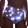 J Valentine FF864 - Light-Up Sequin Mesh High-Waist Short