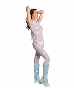 J-Valentine, Inc FR108 - Sequin Net Catsuit ONE PIECES
