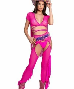 J-Valentine, Inc FR110 - Karma Cowgirl Fringe Wrap Top