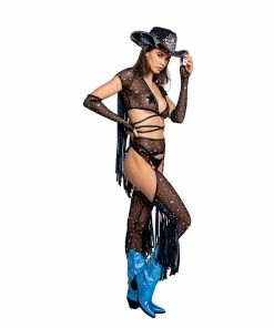 J-Valentine, Inc FR110 - Karma Cowgirl Fringe Wrap Top 18 J-Valentine, Inc FR110 - Karma Cowgirl Fringe Wrap Top