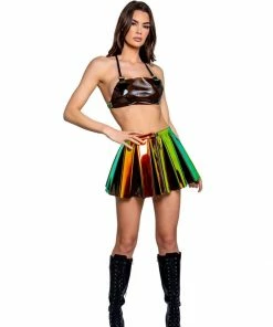 J-Valentine, Inc Skirts FR120 - Vinyl Pleated Skirt 14 J-Valentine, Inc Skirts FR120 - Vinyl Pleated Skirt