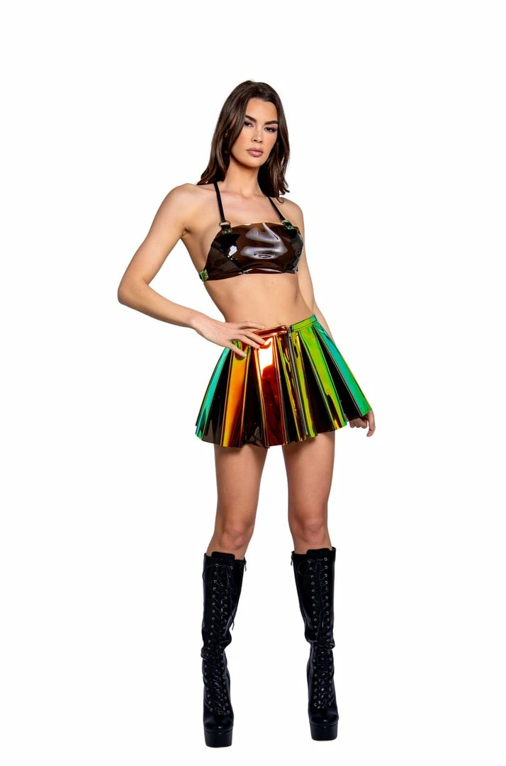 J-Valentine, Inc Skirts FR120 - Vinyl Pleated Skirt 3 J-Valentine, Inc Skirts FR120 - Vinyl Pleated Skirt