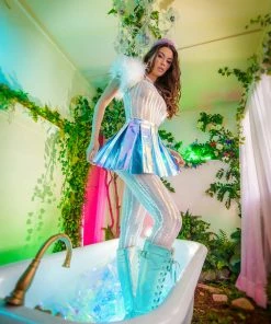 J-Valentine, Inc Skirts FR120 - Vinyl Pleated Skirt 23 J-Valentine, Inc Skirts FR120 - Vinyl Pleated Skirt