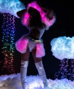 J-Valentine, Inc FR151 - Light-Up Faux Fur Belted Skirt BOTTOMS 15 J-Valentine, Inc FR151 - Light-Up Faux Fur Belted Skirt BOTTOMS