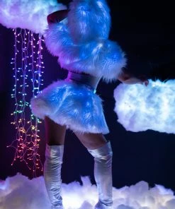 J-Valentine, Inc FR151 - Light-Up Faux Fur Belted Skirt BOTTOMS 16 J-Valentine, Inc FR151 - Light-Up Faux Fur Belted Skirt BOTTOMS