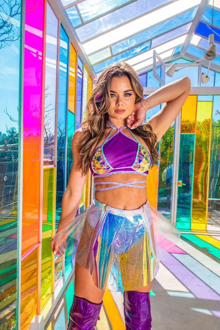 J-Valentine, Inc FS115 - Vinyl Dual Zipper Skirt 10 J-Valentine, Inc FS115 - Vinyl Dual Zipper Skirt