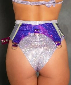 J-Valentine, Inc ACCESSORIES FS120 - Holo Vinyl Garter Belt 14 J-Valentine, Inc ACCESSORIES FS120 - Holo Vinyl Garter Belt