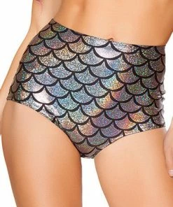 J Valentine BOTTOMS CC401 - Scale High Waist Mermaid Shorts