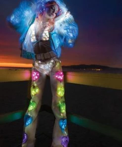 J-Valentine, Inc BOTTOMS FF363 - Light-Up Sequin High-Waist Short