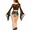 J Valentine FF265 - HOLOGRAPHIC HIGH-WAIST SHORT BOTTOMS