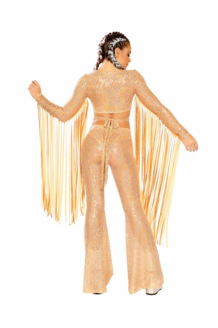 J Valentine FF108 - SEQUIN BELL BOTTOMS 8 J Valentine FF108 - SEQUIN BELL BOTTOMS